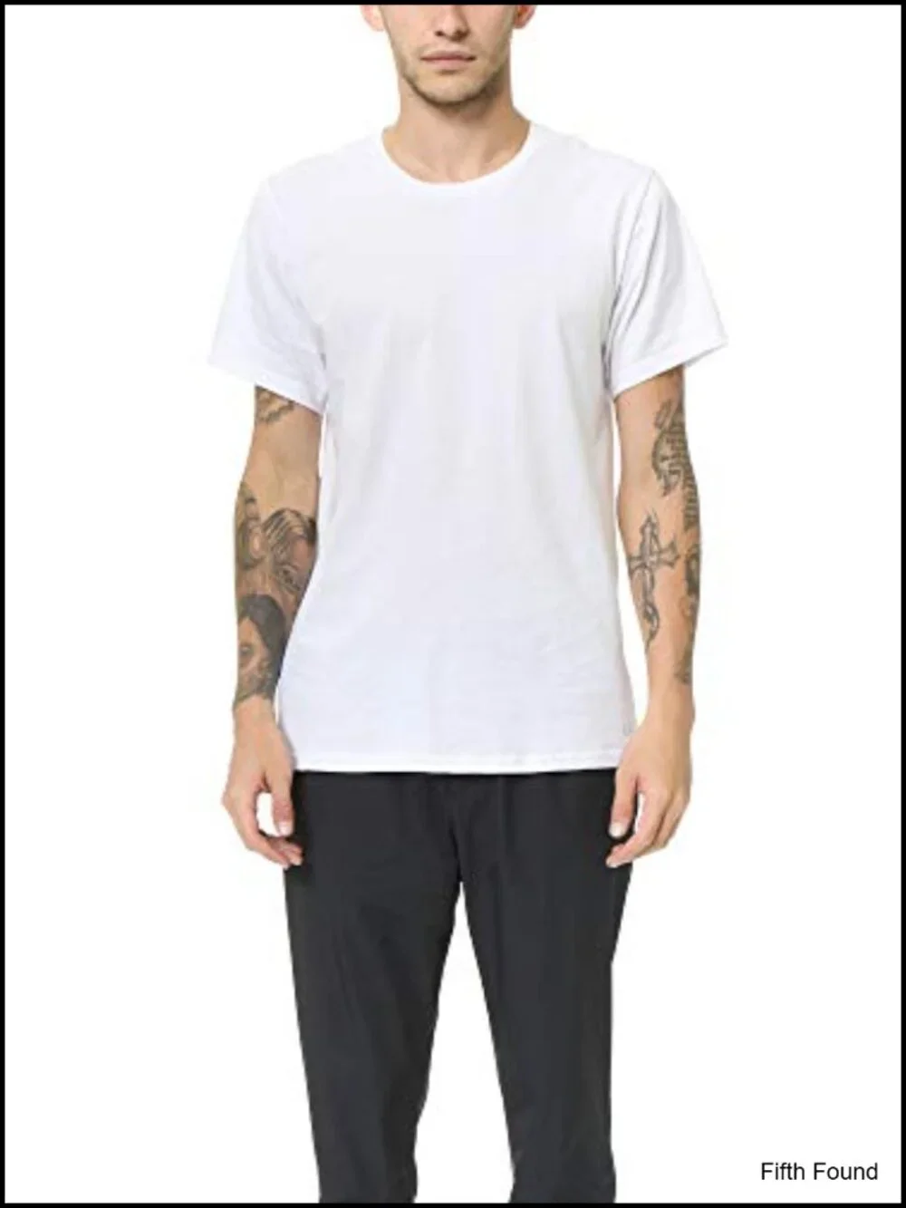 Men's Cotton Stretch Underwear 3-Pack Crewneck T-Shirts Tagless